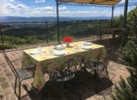 Italian farmhouse agriturismo for sale Assisi Umbria terrace view