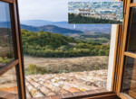panorama over Assisi with inset